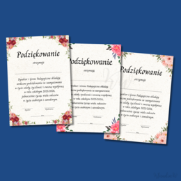 Podziękowania dla Rodziców - szkoła