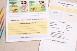 Kasia ma pieska Reksia – karta opowiadania obrazkowego