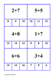 Klamerkowe dodawanie i odejmowanie