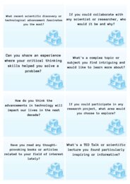 Ice breakers Matura rozszerzona