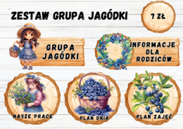 Zestaw grupowy grupa "jagódki" 2