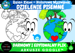 DZIELENIE PISEMNE - DZIEŃ ZIEMI - KOLOROWE WYZWANIE ONLINE