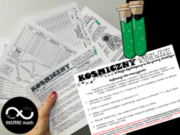 Matematyczne wyzwanie Kosmiczny Szlak. Misja wydobywcza w nieznanej galaktyce - notacja wykładnicza, potęgi, zamiana jednostek.