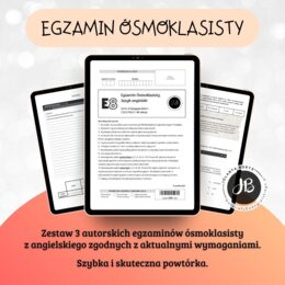 Zestaw 3 egzaminów ósmoklasisty z języka angielskiego