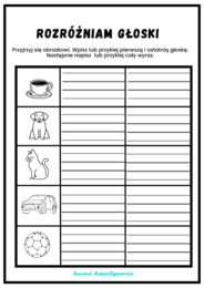 Rozróżniam głoski