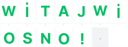WITAJ WIOSNO! - NAPIS