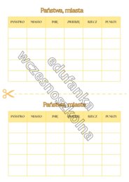 Państwa, miasta - gra słowna