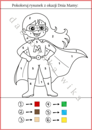 Kolorowanka - Dzień Matki