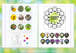 Wklejki do zeszytu - wiosna