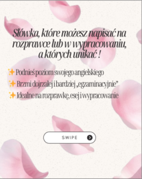 Słówka, które możesz napisać na rozprawce lub w wypracowaniu, a których unikać !