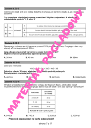 Próbny arkusz egzamin ósmoklasisty z matematyki 2024/2025. Arkusz nr 1 (aktualizacja)