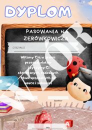 Biedronka: pasowanie na zerówkowicza