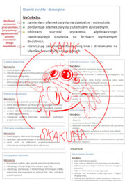 MATEMATYKA NaCoBeZu (Zeszyt OK): klasy 4-8 - PAKIET 4+1 GRATIS - gotowe wklejki do zeszytu z możliwością zaznaczania przez uczniów poziomu zrozumienia danego zagadnienia