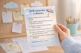 Karty: Burza mózgów – pomysły na dzień bez słońca