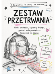 Jak przetrwać rok szkolny i nie zwariować – gazetka ścienna w stylu zeszytowym