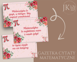 Gazetka do sali matematycznej cytaty