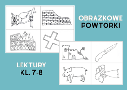 Obrazkowe powtórki lektur klas 7-8