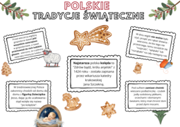 Staropolskie tradycje świąteczne- gazetka/ozdoba Boże Narodzenie