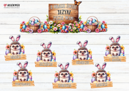 WIELKANOC ŻYCZENIA - JEŻE/JEŻYKI