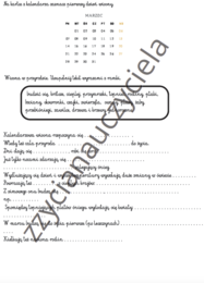 Wiosna - karty pracy