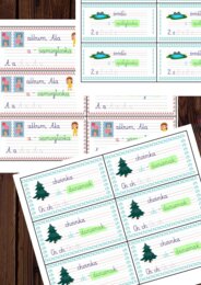 Wklejki - litery - klasa 1