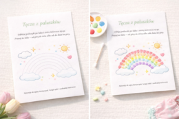 Wiosenne ślady paluszków – malowanki sensoryczne