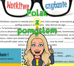 Wnikliwe czytanie - 3 czytania - zadania