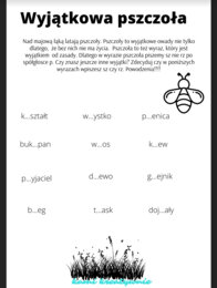 Wyjątkowa pszczoła