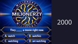 Present Continuous "Milionerzy"