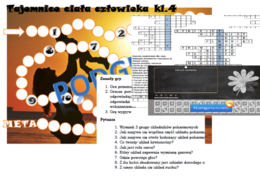 Zestaw 3 gier na lekcję powtórzeniową dla klasy 4 Odkrywamy tajemnice ciała człowieka