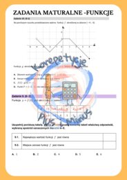 Zadania maturalne własności funkcji