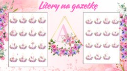 🌸 Wiosenny Alfabet do Druku – Kwiatowy Zestaw Liter 🌿✨