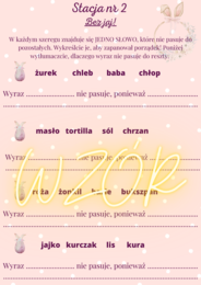 Wielkanoc. Wielkanocne stacje zadaniowe