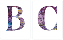 Wiosenny alfabet - wersja z kwiatami jabłoni