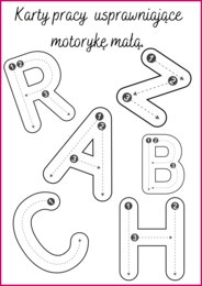 Grafomotoryka alfabet