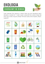 Dzień Ziemi, Ekologia - Bingo.