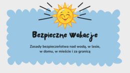 Bezpieczne wakacje - prezentacja