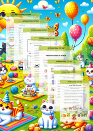 International Cat Day A1 FOR KIDS Karty pracy Gotowa Lekcja