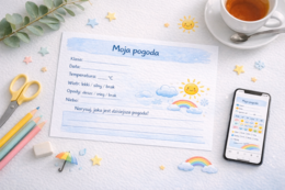 Moja pogoda – plakat do uzupełnienia