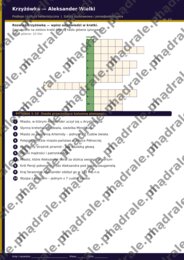 KRZYŻÓWKA "ALEKSANDER WIELKI" KARTA PRACY + KLUCZ ODPOWIEDZI
