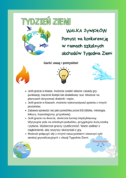 Walka Żywiołów gra polonistyczna