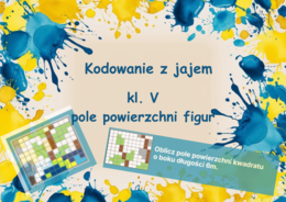 Kodowanie z jajem. Matematyka. Pole powierzni figur.