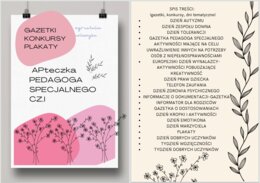 APteczka pedagoga specjalnego cz.I GAZETKI, KONKURSY, PLAKAT