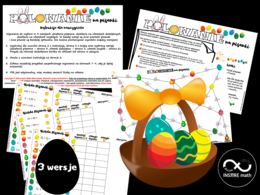 Wielkanocna Matematyka. Polowanie na Pisanki (działania pisemne lub ułamki zwykłe lub ułamki dziesiętne). Matematyczna Wielkanoc.
