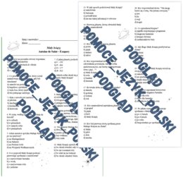 MAŁY KSIĄŻĘ - test, kartkówka ze znajomości lektury