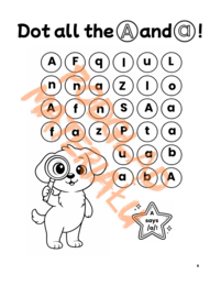 Dot & Read Level 1 – alfabet angielski i pierwsze sight words | 81 stron PDF | 3–7 lat