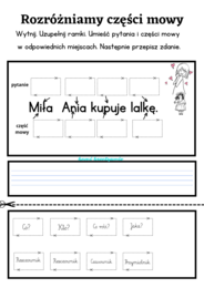 Rozróżniamy 3 części mowy