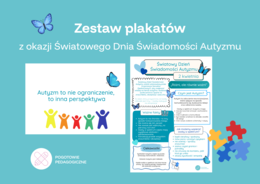 Zestaw grafik z okazji Światowego Dnia Autyzmu