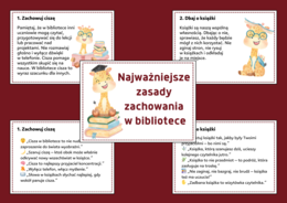 📚 Gazetka „Najważniejsze zasady zachowania w bibliotece” – 14 stron