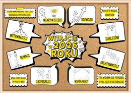 WITAJCIE W 2026 ROKU - gazetka motywacyjna